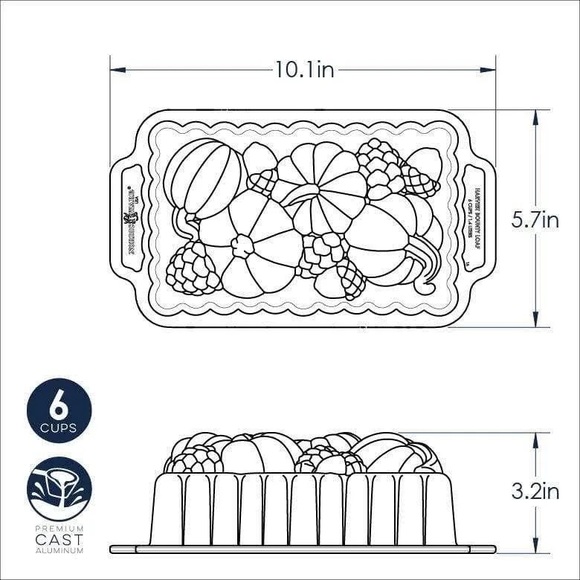 Nordic Ware Harvest Bounty Loaf Pan - Picture 6 of 6